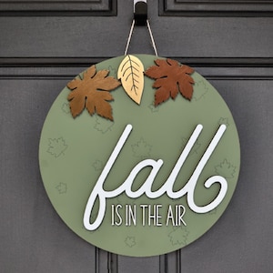 Fall is in the air || Fall SVG || Autumn Leaves || Laser Cut File