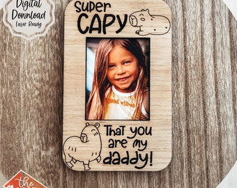 Father’s Day SVG | Fridge Magnet Frame | Laser Ready File | Fathers Day Gift | Dad Photo Frame