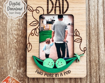 Father’s Day SVG | Fridge Magnet Frame | Laser Ready File | Fathers Day Gift | Dad Photo Frame