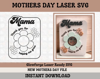 Mama Gift || Mothers Day Gift || Personalized Picture Frame || Laser Ready SVG || Gift for Mom