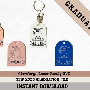 Class of 2024 Graduation SVG || Graduation Line Art || Glowforge SVG || Laser Ready || Graduation Girl Boy || Senior 2024