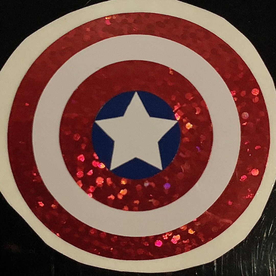 Captain America Shield Vinyl Decal Etsy