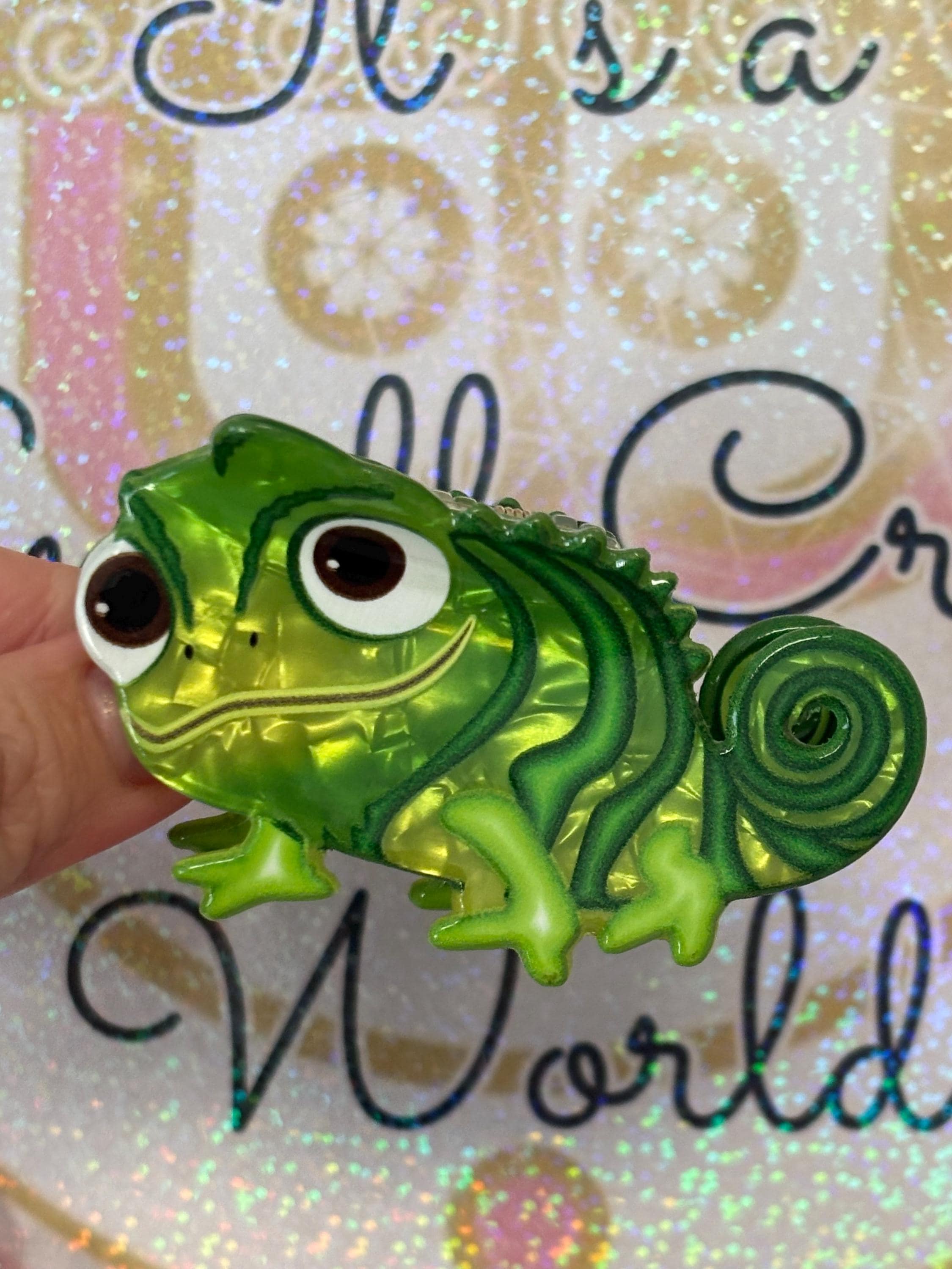 Pascal- Tangled Inspired Claw Hair Clip