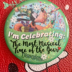 Disneyland Christmas Button