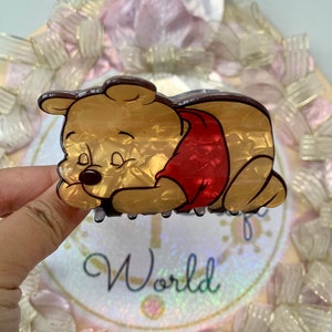 Winnie the Pooh Inspired Claw Hair Clip