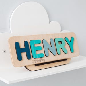 Personalized Name Puzzle With Pegs, Easter Gift for Kids, Personalized Baby Gift, Wooden Toys, Baby Shower, Wood Toddler Toy, First Birthday