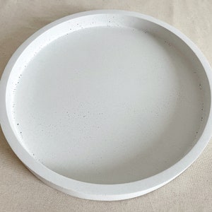 Dekoratives Tablett, Serviertablett weiß oder anthrazit ø 25 cm Bild 3