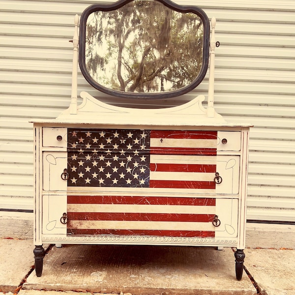 Antique Dresser With Mirror - Etsy