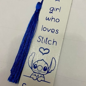 Stitch Bookmark - Personalised Bookmark - Children's Bookmark - Handmade Bookmark - Handmade Girts