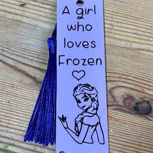 Frozen Bookmark - Personalised Bookmark - Childrens Bookmark - Handmade Bookmark - Handmade Gifts