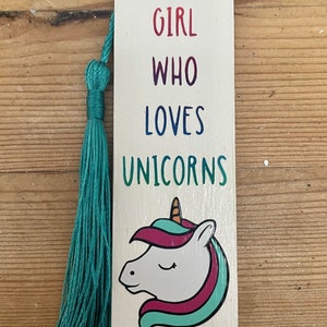 Unicorn Bookmark - Personalised Bookmark - Childrens Bookmark - Handmade Bookmark - Handmade Gifts
