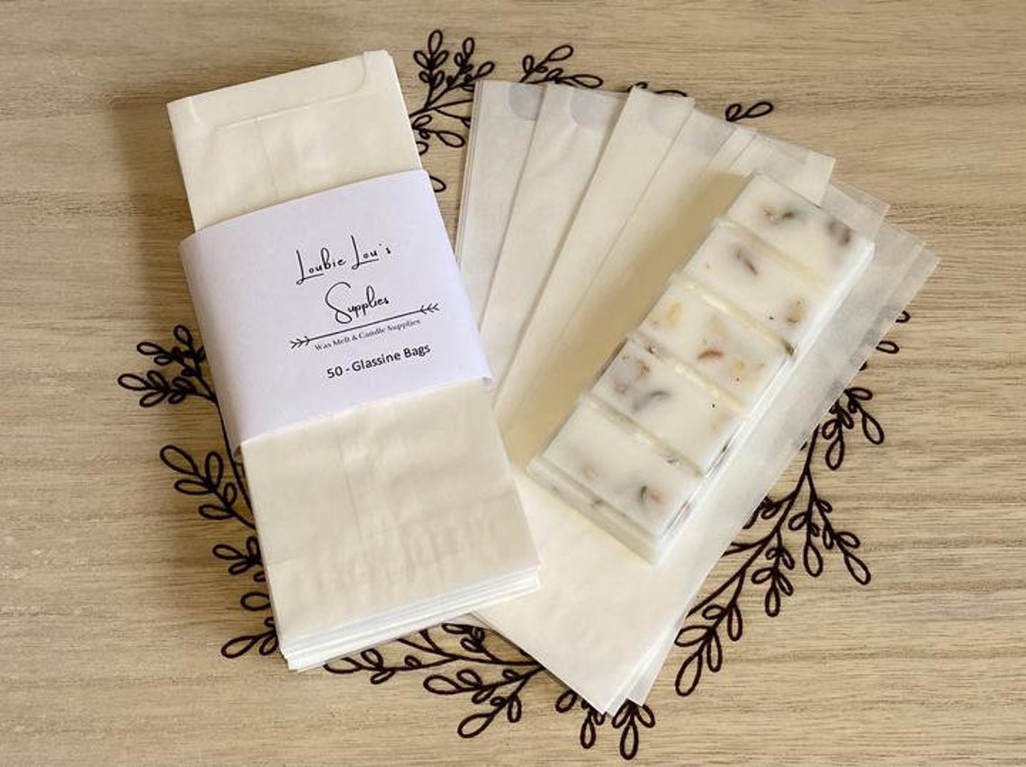 Wax Melt Snap Bar Glassine Bags EcoFriendly Etsy