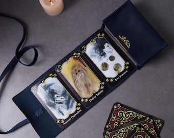 Leather Tarot Card Case: Personalized Deck Holder