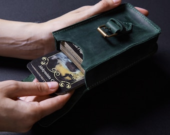 Leather Tarot Card Case: Personalized Deck Holder, Free Personalization
