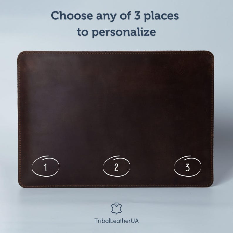 Funda de piel para MacBook Air/Pro con forro de fieltro: Funda personalizada para MacBook imagen 9