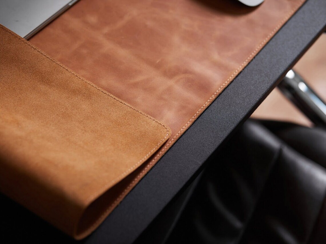 Leather Desk Pad / Cover / Desk Mat Large Gaming Mouse Pad Etsy