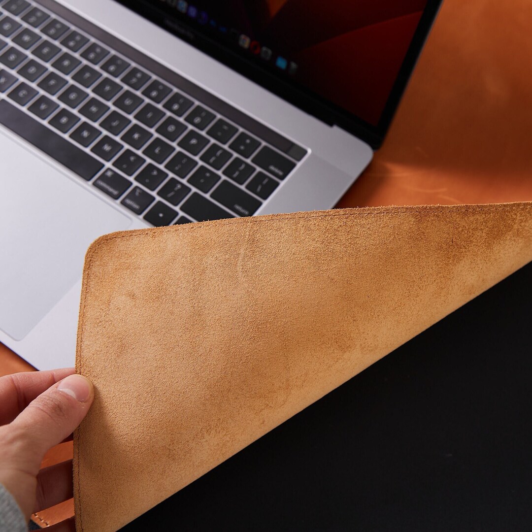 Leather Desk Pad Thick Leather Deskpad Schreibtischunterlage Etsy