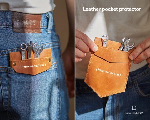 leather pocket tool pouch