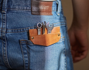Leather Pocket Protector - Etsy