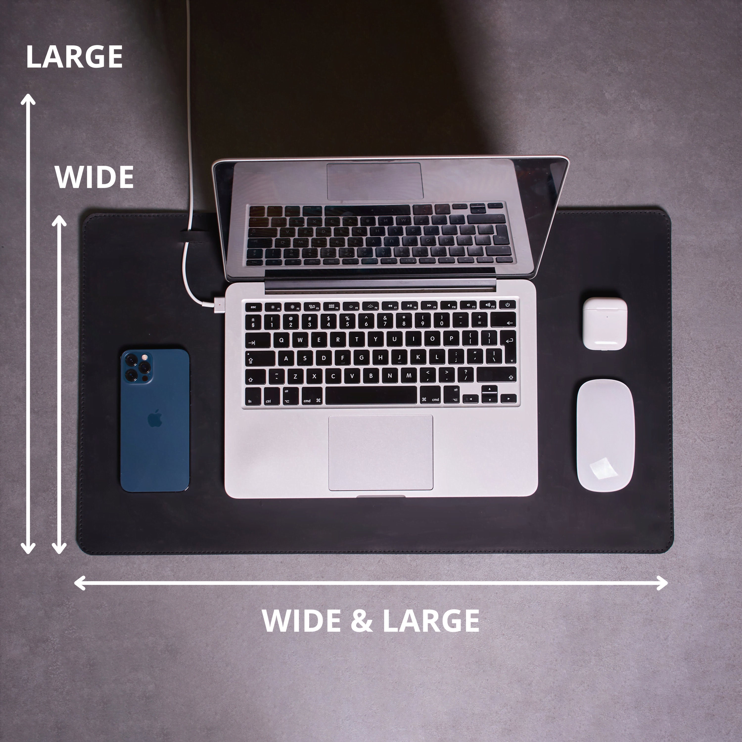 Leather Deskpad / Desk Pad Full Grain Genuine Leather Desk Etsy