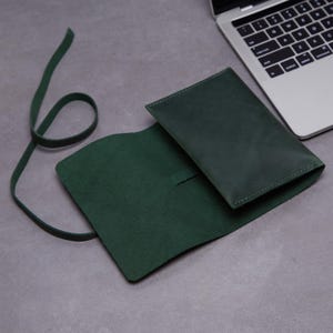 Vintage Leather Cable Organizer: Personalized Charger Pouch