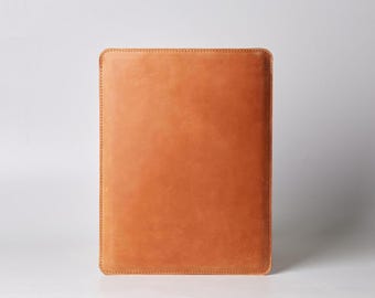 Handmade Crazy Horse Leather HP Laptop Sleeve: Slim Protective Cover
