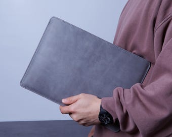 Crazy Horse Leather Sleeve for Surface Laptop Studio/Pro