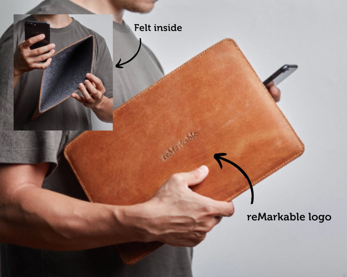 Remarkable 2 Case / Sleeve / Folio / Cover Leather Remarkable Etsy