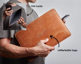 Étui/étui/étui folio/étui pour Remarkable 2, étui folio en cuir pour Remarkable 2, étui à stylos pour Remarkable 2