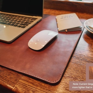 Leather Desk Mat, Custom Desk Pad, Extra Large Desk Mat, Personalized Mouse Pad, Desk Blotter, Desk Protector