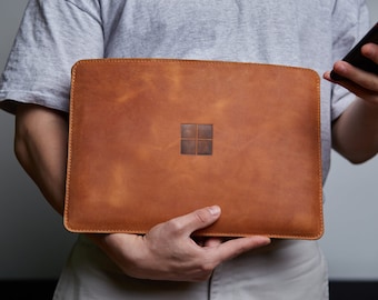 Surface Laptop Studio Leather Case, Surface Laptop 4 Sleeve, Microsoft  Surface Laptop 3, Surface Pro 8, Pro 7 Case leather