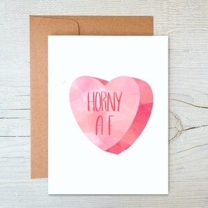 Mari drôle ou carte de Saint Valentin - AF excitée - carte d'anniversaire