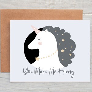 Carte d'anniversaire drôle pour conjoint ou pour la Saint-Valentin - Vous m'excitez