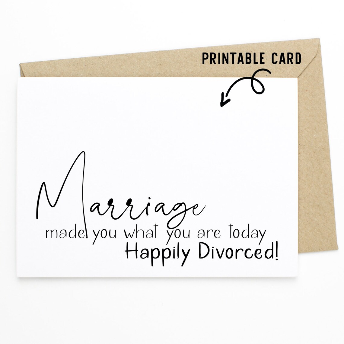 Tarjeta De Divorcio ¿Cómo Se Llama A Una Mujer Que No Tiene Culo