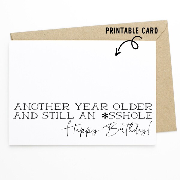 Biglietto Compleanno Divertente Uomo/Donna - Another Year Older And Still Cool Con Orso Polare, Qualità Premium