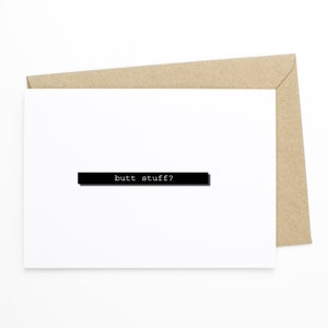 Mari drôle ou carte de Saint Valentin - trucs de fesses - carte d'anniversaire