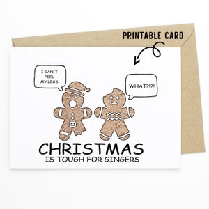 Lustige Weihnachtskarte - Ich wünsche Ihnen ein frohes Weihnachtsfest - Printable Download Karte