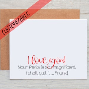 Carte d'anniversaire amusante ou carte de Saint-Valentin - I Shall Call... - Carte personnalisée