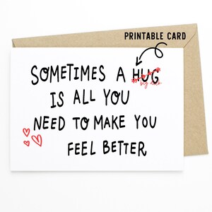 Funny Valentines Day Card - Make You Feel Better - Printable Download Card