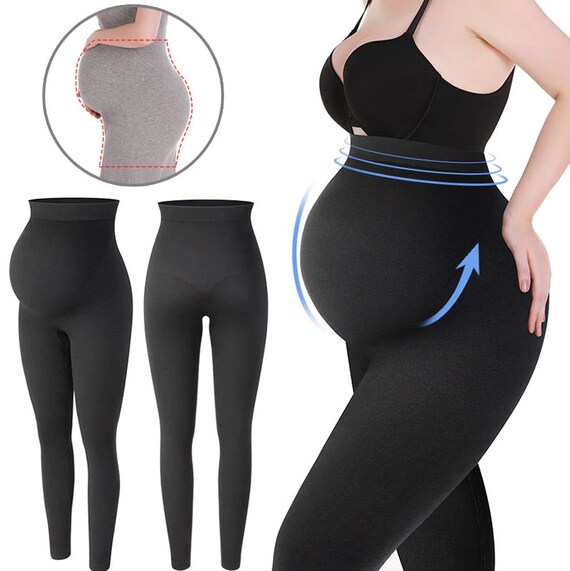 Maternity Leggings High Waist Pregnant Belly Support Legging Women Pregnancy Skinny Pants Body Shaping Fashion Knitted Clothes