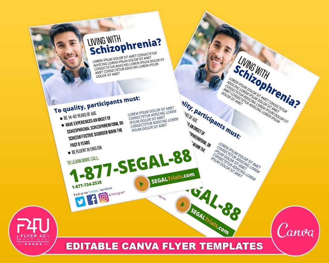 Clinical Trial Flyer DIY Canva Clinical Trial Templates Etsy Clinical Trial Flyer DIY Canva Clinical Trial Templates Etsy