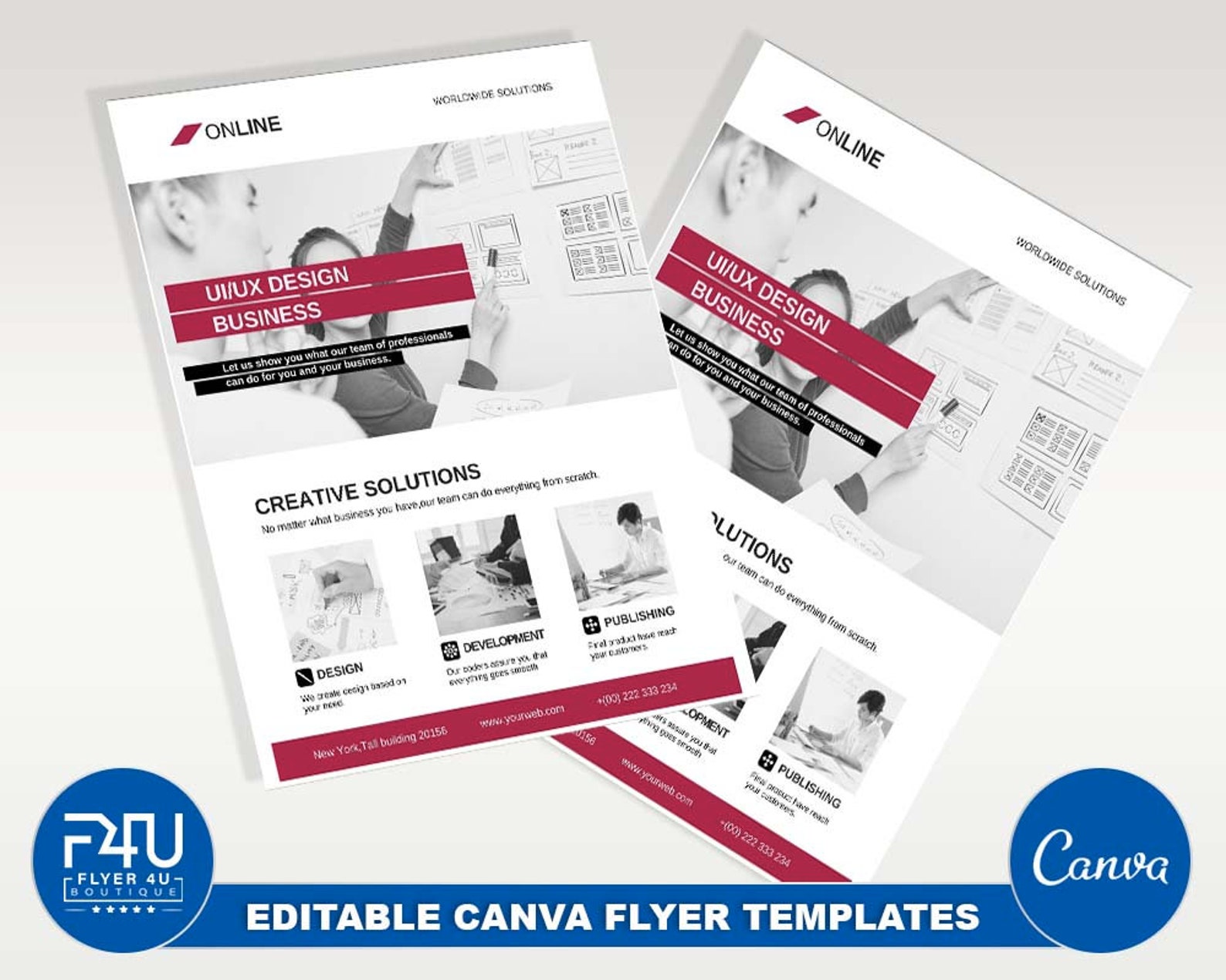 Ui Ux Design Business Flyer DIY Canva Ui Ux Design Business - Etsy