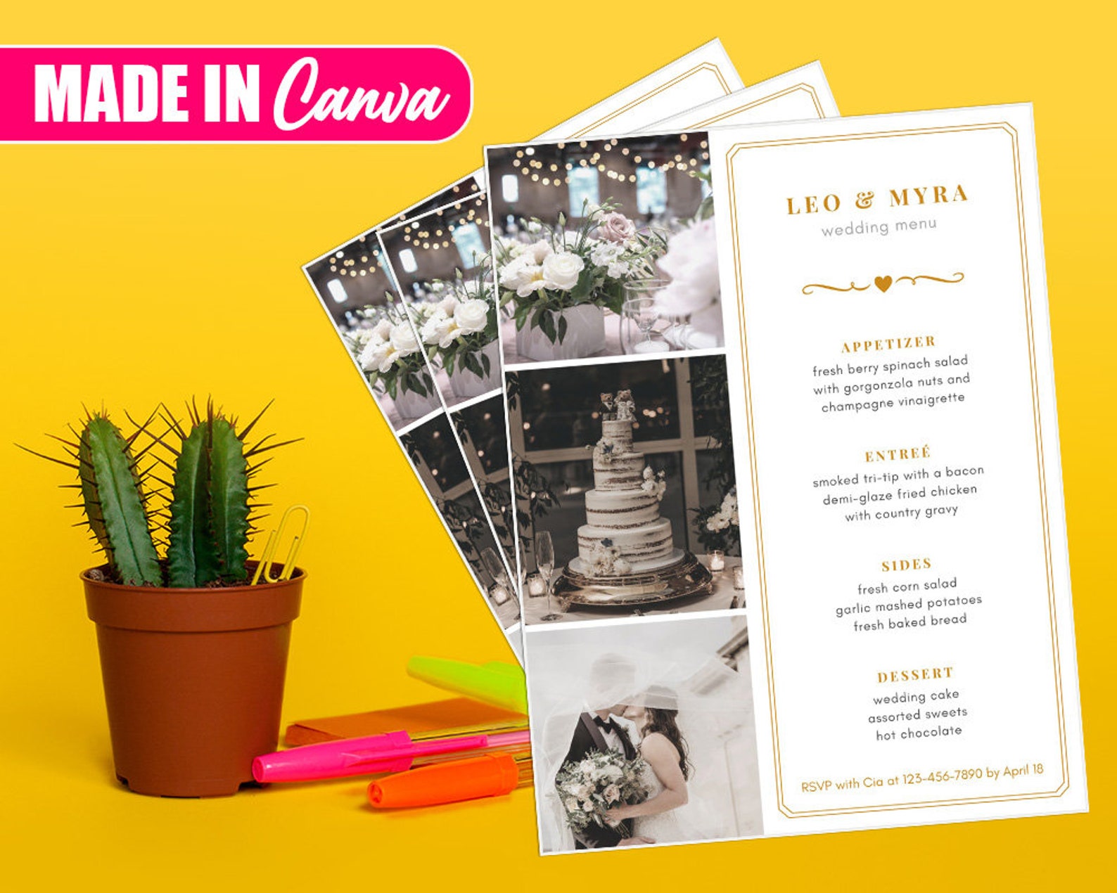 Wedding Venue Business Flyer, DIY Canva Wedding Venue Business Flyer