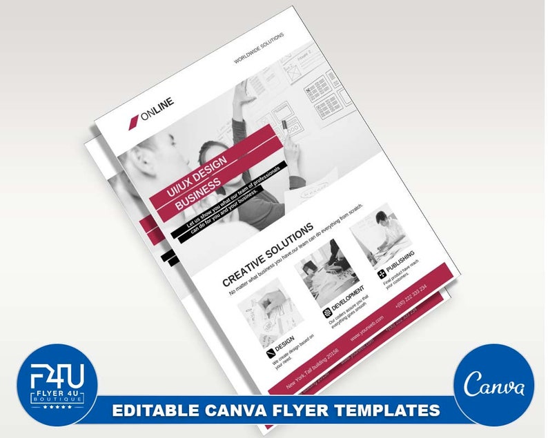 Ui Ux Design Business Flyer DIY Canva Ui Ux Design Business - Etsy