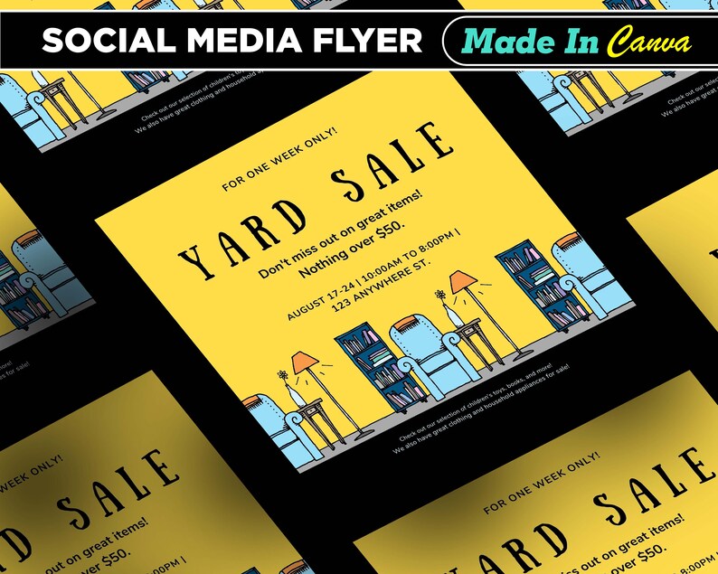 Image 4 for Yard Sale Flyer Template Word
