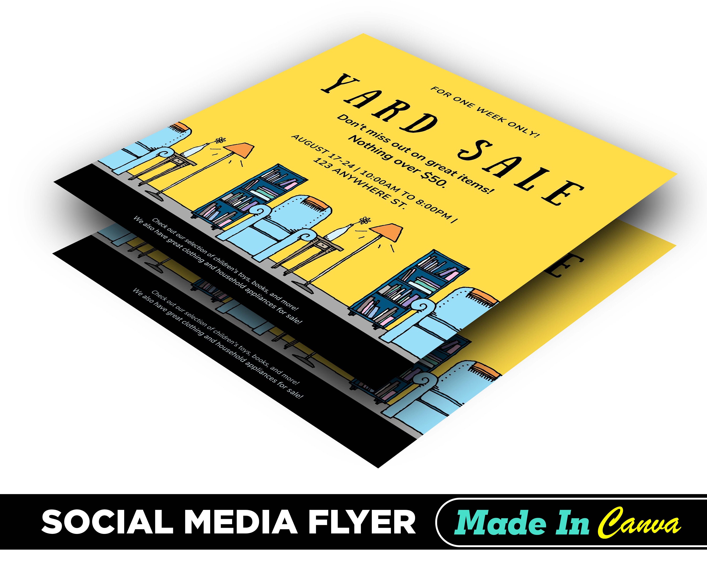 Image 1 for Yard Sale Flyer Template Word