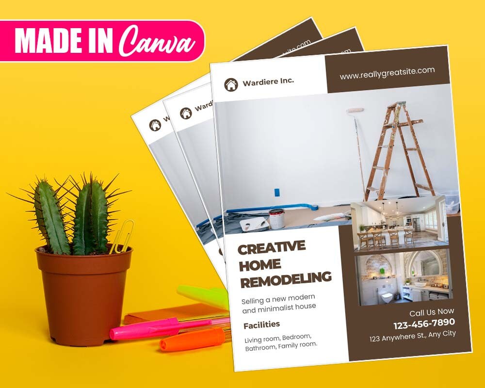 Creative Home Remodeling DIY Canva Creative Home Remodeling - Etsy