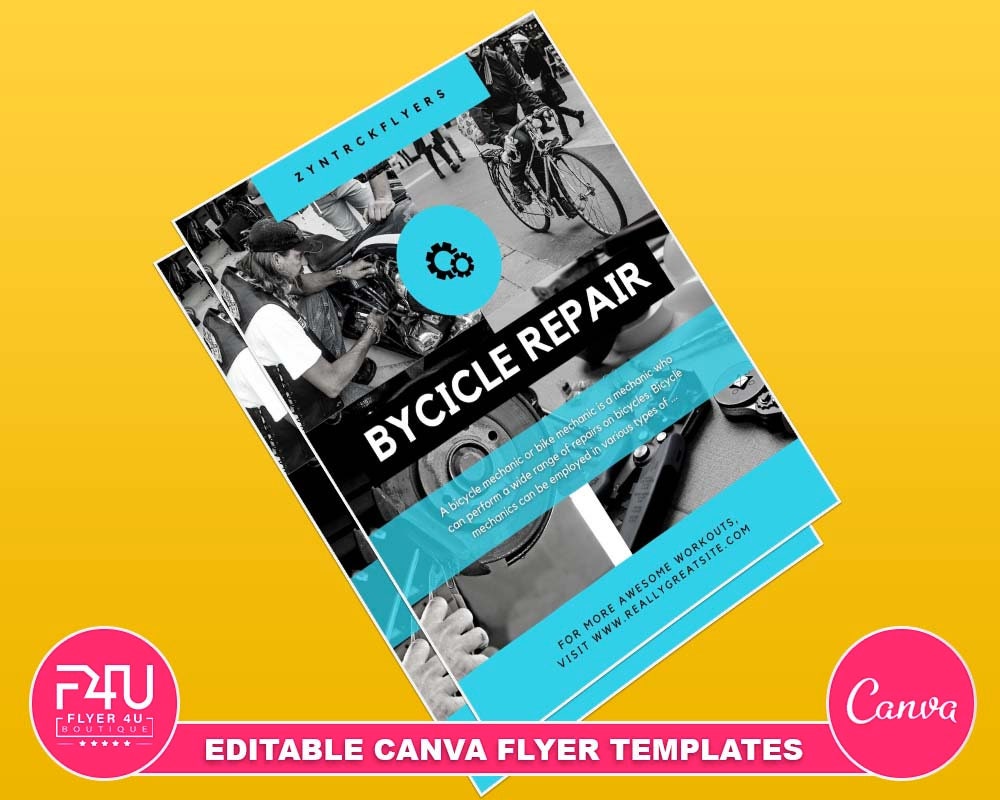 Bicycle Services Flyer Template, Worth to Buy