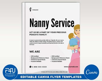 Nanny Flyer Template Etsy Nanny Flyer Template Etsy