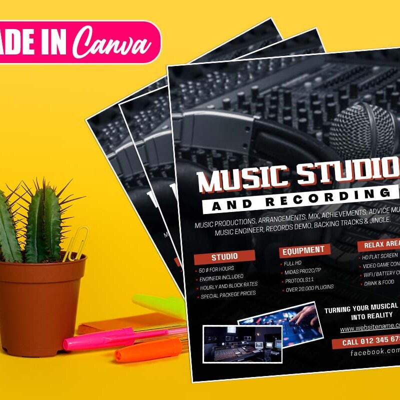 Studios Flyer Etsy